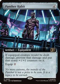 Panther Habit (Extended Art) (MSC-446) - Commander: Marvel Super Heroes