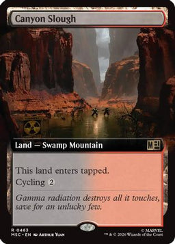 Canyon Slough (Extended Art) (MSC-463) - Commander: Marvel Super Heroes Foil