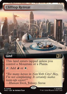 Clifftop Retreat (Extended Art) (MSC-466) - Commander: Marvel Super Heroes