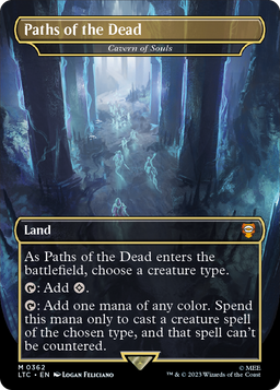Paths of the Dead - Cavern of Souls (LTC-362) - Tales of Middle-earth Commander / Paths of the Dead (Borderless)