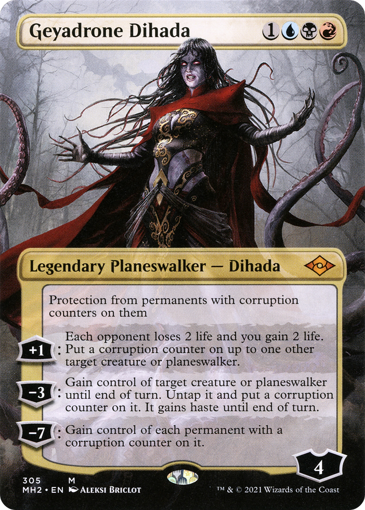 Geyadrone Dihada (Borderless) (MH2-305) - Modern Horizons 2 Foil