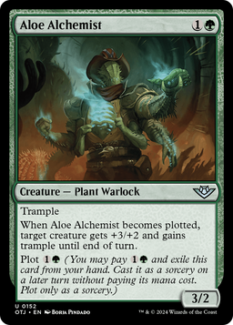 Aloe Alchemist (OTJ-152) - Outlaws of Thunder Junction