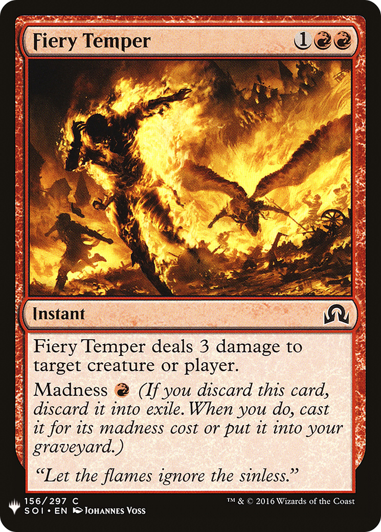 Fiery Temper (LIST-SOI-156) - The List