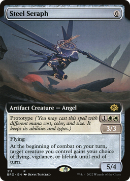 Steel Seraph (Extended Art) (BRO-311) - The Brothers' War: (Extended Art)