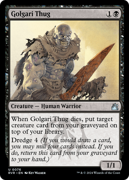 Golgari Thug (RVR-076) - Ravnica Remastered