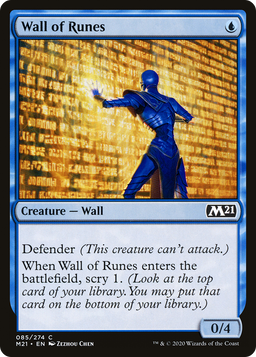 Wall of Runes (M21-085) - Core Set 2021 Foil