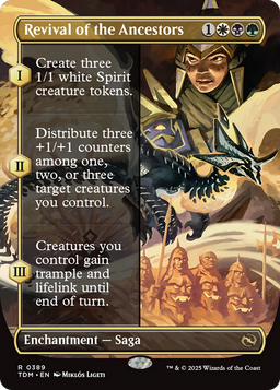 Revival of the Ancestors (Borderless) (TDM-389) - Tarkir: Dragonstorm: (enchantment)