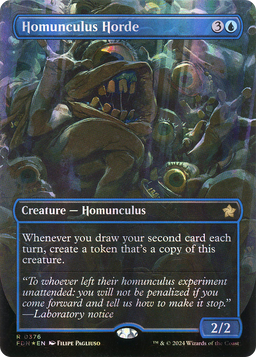 Homunculus Horde (Borderless) (Mana Foil) (FDN-376) - Foundations Foil