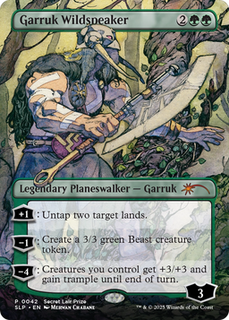 Garruk Wildspeaker (SLP-042) - Secret Lair Showdown (Borderless) Foil