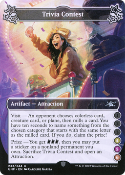 Trivia Contest (4-5-6) (UNF-233) - Unfinity Foil