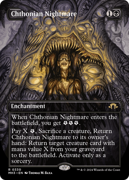 Chthonian Nightmare (Borderless) (MH3-330) - Modern Horizons 3 Foil