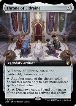 Throne of Eldraine (Extended Art) (WOC-040) - Wilds of Eldraine Commander: (Extended Art) Foil