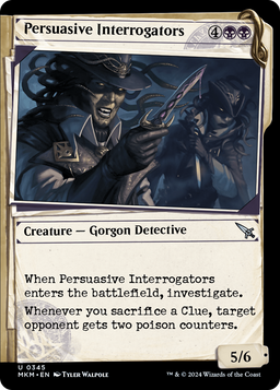 Persuasive Interrogators (Showcase) (MKM-345) - Murders at Karlov Manor: (Showcase) Foil