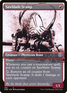 Sawblade Scamp (Showcase) (ONE-292) - Phyrexia: All Will Be One: (Showcase)