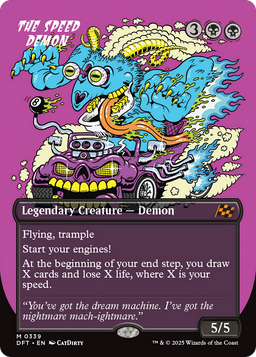The Speed Demon (Borderless) (DFT-339) - Aetherdrift Foil