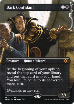 Dark Confidant (Borderless) (2XM-342) - Double Masters Foil