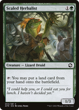 Scaled Herbalist (AFR-204) - Adventures in the Forgotten Realms