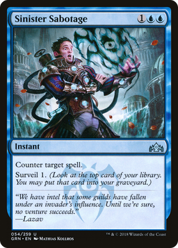 Sinister Sabotage (GRN-054) - Guilds of Ravnica