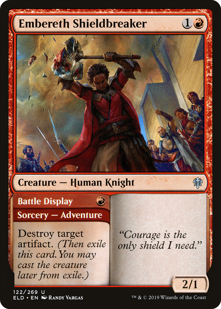 Embereth Shieldbreaker (ELD-122) - Throne of Eldraine Foil