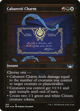 Cabaretti Charm (Gilded Foil) (SNC-365) - Streets of New Capenna: (Showcase) Foil