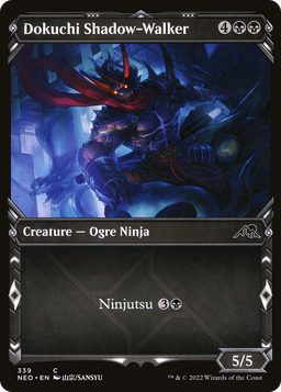 Dokuchi Shadow-Walker (Showcase) (NEO-339) - Kamigawa: Neon Dynasty: (Showcase)