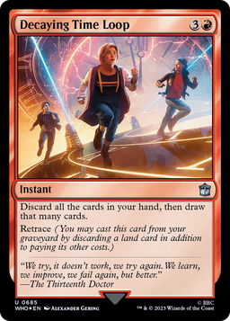 Decaying Time Loop (Surge Foil) (WHO-685) - Doctor Who Foil