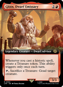 Gloin, Dwarf Emissary (Extended Art) (LTR-360) - The Lord of the Rings: Tales of Middle-earth: (Extended Art)