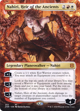 Nahiri, Heir of the Ancients (Borderless) (ZNR-282) - Zendikar Rising Foil
