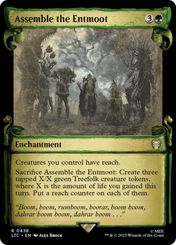 Assemble the Entmoot (Showcase Scrolls) (LTC-438) - Tales of Middle-earth Commander: (Showcase) Foil