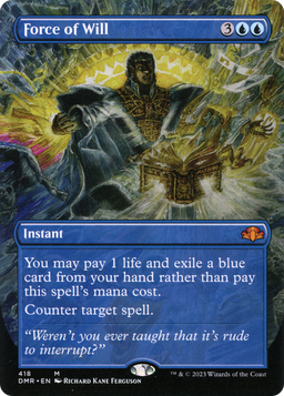 Force of Will (Borderless) (DMR-418) - Dominaria Remastered
