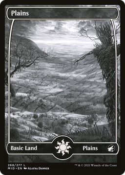Plains (268) (MID-268) - Innistrad: Midnight Hunt: (Full Art, Showcase) Foil