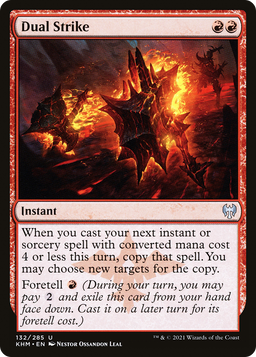 Dual Strike (KHM-132) - Kaldheim Foil