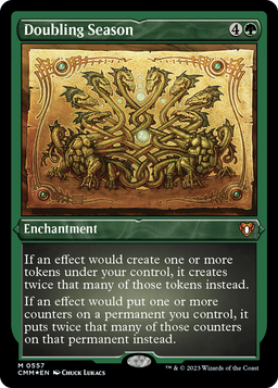 Doubling Season (CMM-557) - Commander Masters Etched Foil