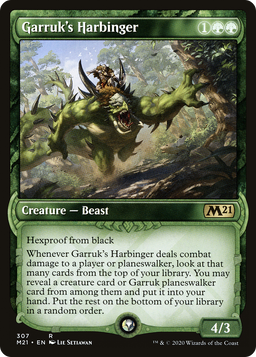 Garruk's Harbinger (Showcase) (M21-307) - Core Set 2021: (Showcase)