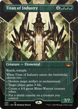 Titan of Industry (Borderless) (SNC-289) - Streets of New Capenna Foil