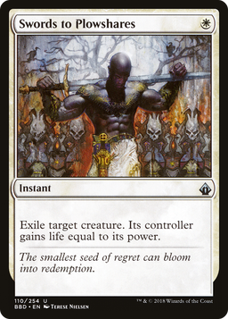 Swords to Plowshares (BBD-110) - Battlebond Foil