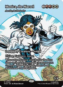 Monica, the Marvel - Aurelia, the Warleader (Borderless) (MAR-086) - Marvel Universe Eternal-Legal Foil