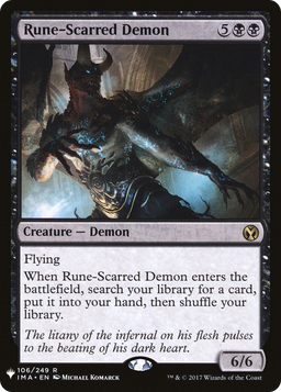 Rune-Scarred Demon (LIST-106) - The List