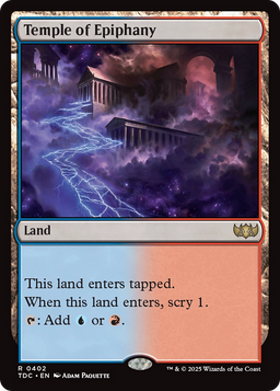 Temple of Epiphany (TDC-402) - Commander: Tarkir: Dragonstorm