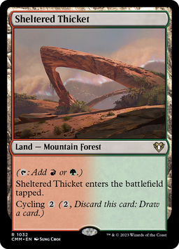Sheltered Thicket (CMM-1032) - Commander Masters