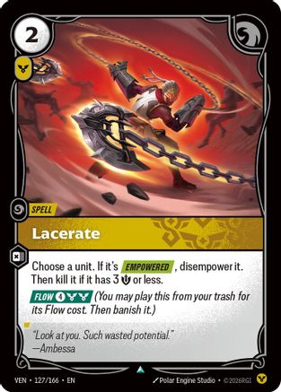 Lacerate (127/166) - Vendetta Foil