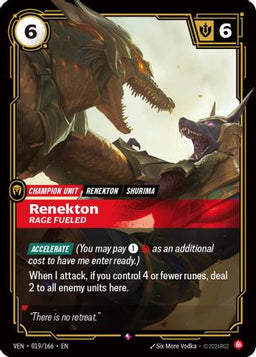 Renekton, Rage Fueled (019/166) - Vendetta Foil