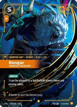 Rengar, Trophy Hunter (179/166) - Vendetta Foil