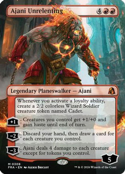 Ajani Unrelenting (Borderless) (FRA-308) - Reality Fracture Foil