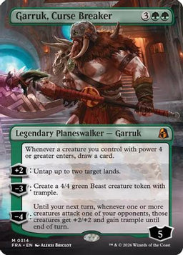 Garruk, Curse Breaker (Borderless) (FRA-314) - Reality Fracture Foil