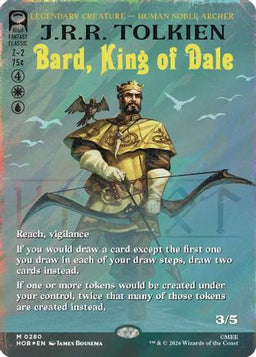 Bard, King of Dale (Borderless) (Surge Foil) (HOB-280) - The Hobbit Foil
