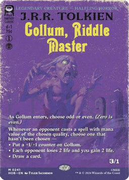 Gollum, Riddle Master (Borderless) (HOB-241) - The Hobbit Foil