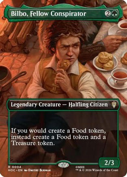 Bilbo, Fellow Conspirator (Borderless) (HOC-004) - The Hobbit: Eternal-Legal Foil