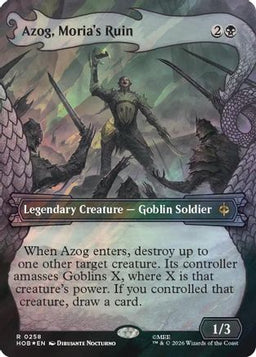 Azog, Moria's Ruin (Showcase) (Surge Foil) (HOB-258) - The Hobbit Foil