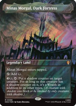 Minas Morgul, Dark Fortress (Borderless) (Surge Foil) (HOC-088) - The Hobbit: Eternal-Legal Foil
